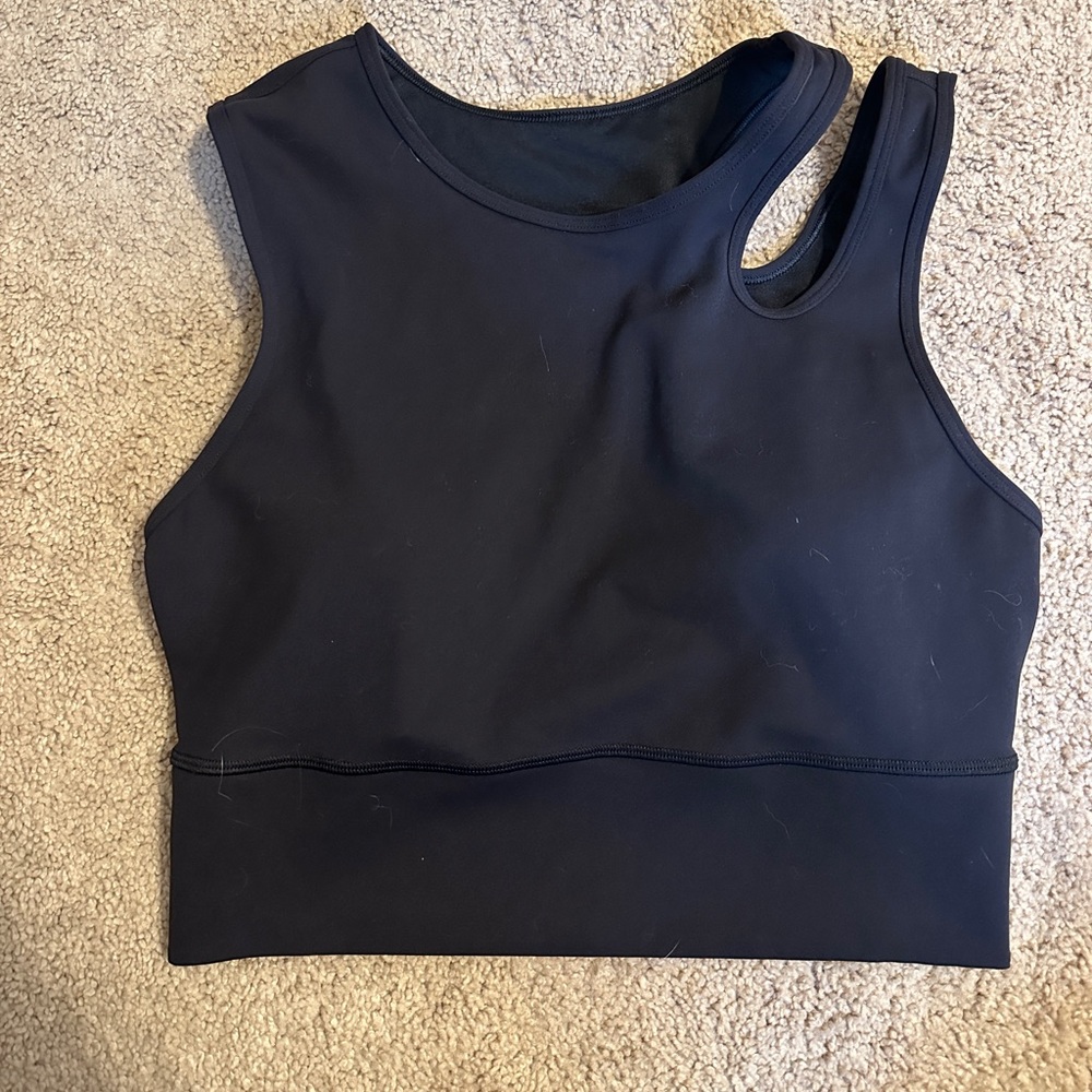 Lululemon Athletica Longline bra with Cutout Shoulder Top